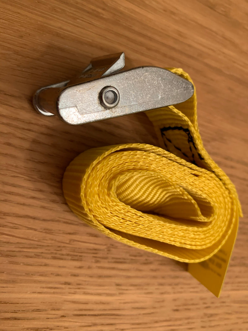 Yellow 1m Cam Buckle Strap