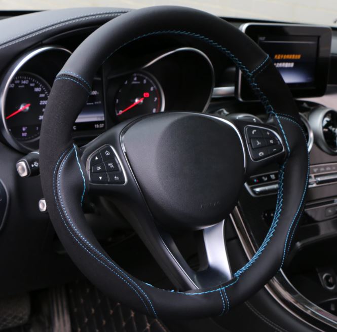 Blue Stitching T5 Transporter Steering Wheel Cover