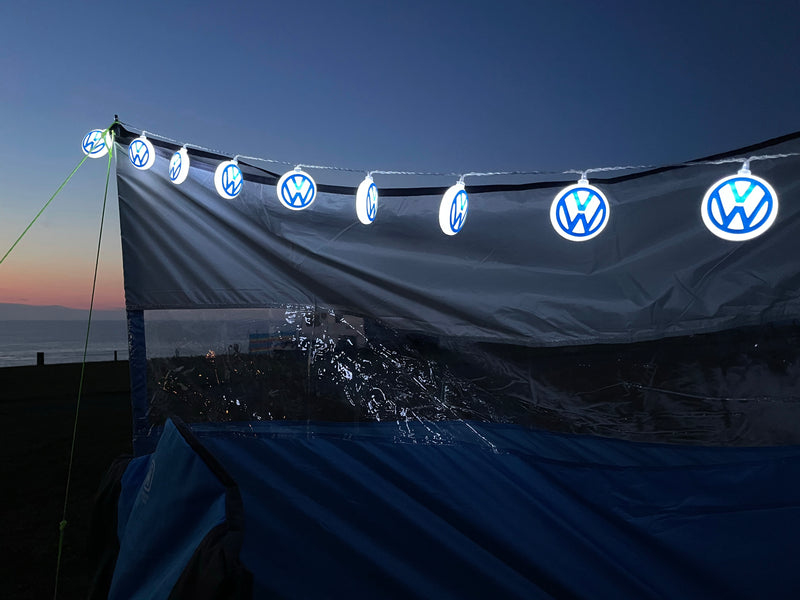 VW Logo LED String Lights (Battery or USB powered)
