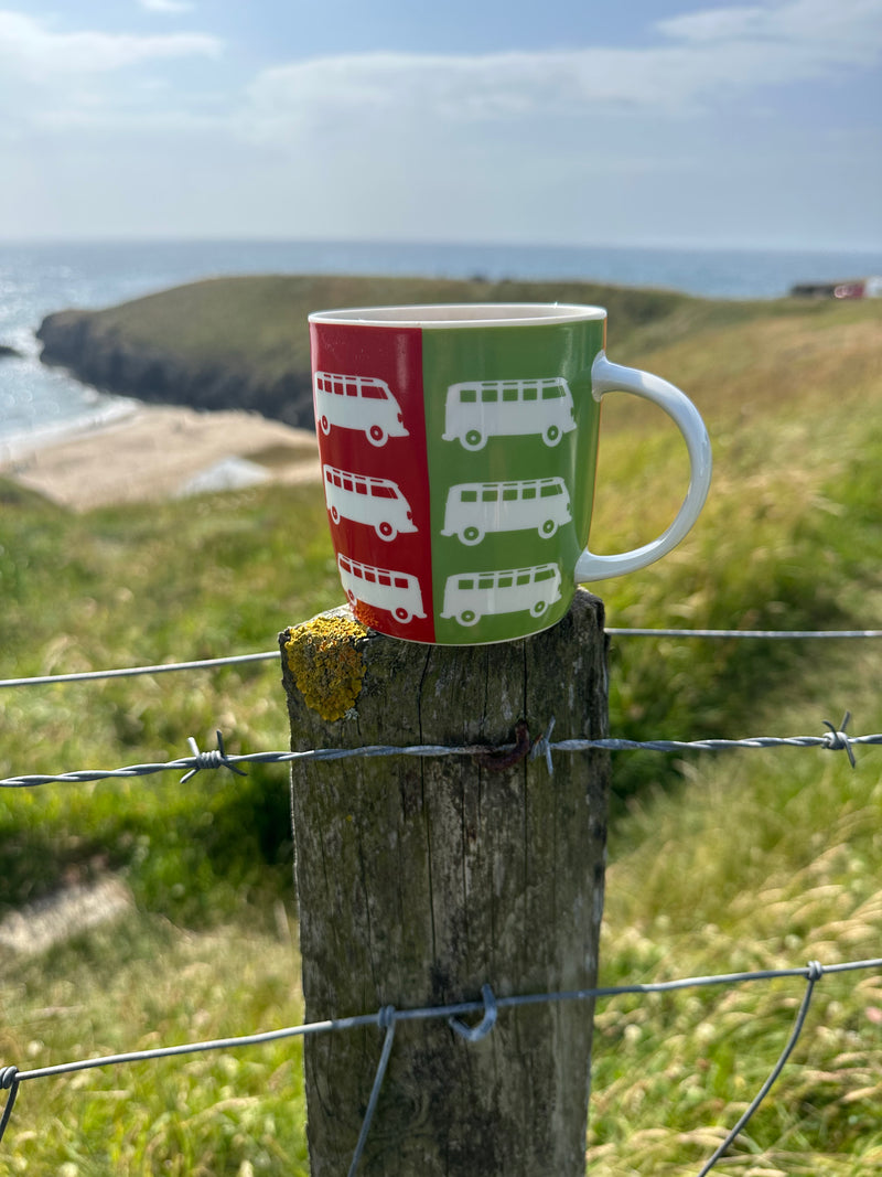 VW T1 Bus Coffee Cup/Mug (Multicolour)
