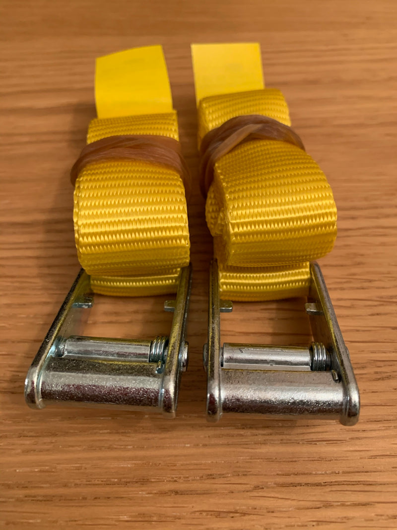 1m Yellow Cam Buckle Straps