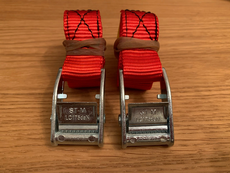 Red Cam Buckle Webbing Straps