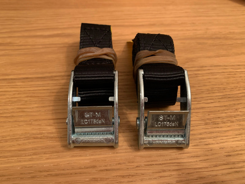 1m Black Cam Buckle Webbing Straps