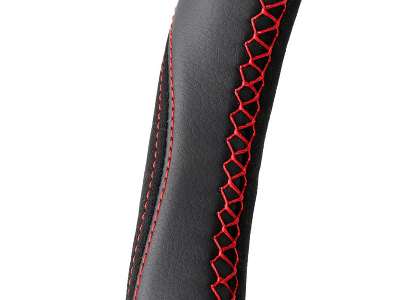 Braided Steering Wheel Cover Red