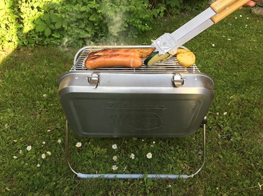 VW Bus Stainless Steel Portable BBQ