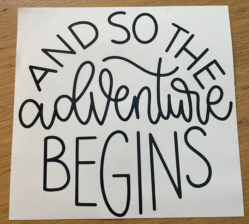 And so the adventure begins decal black