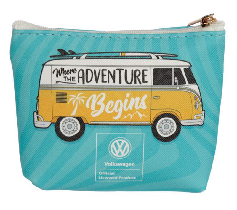 Volkswagen VW T1 Camper Bus Surf Adventure & Summer Love PVC Purse