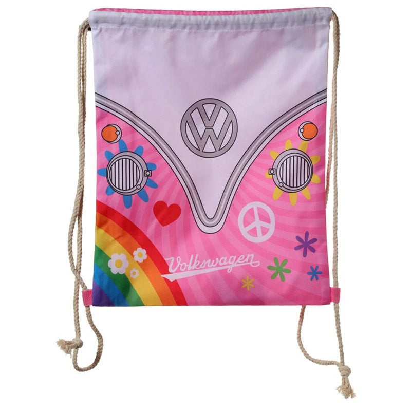 Volkswagen VW T1 Camper Bus Surf Adventure Drawstring Bag