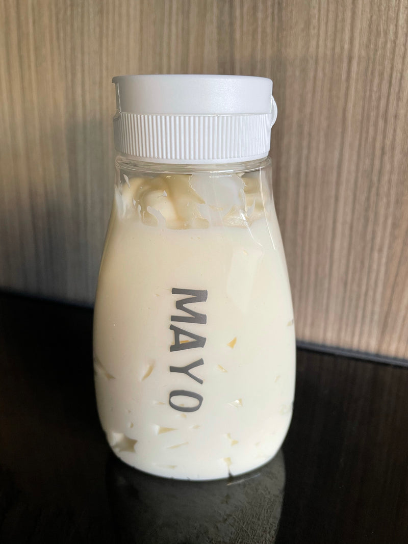Travel mayo bottle