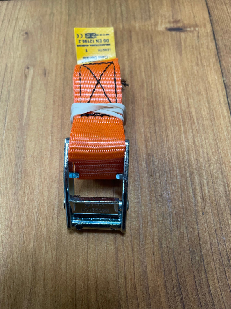 Orange 1m cam buckle strap