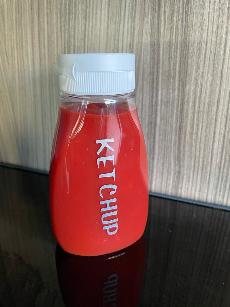 Campervan ketchup bottle