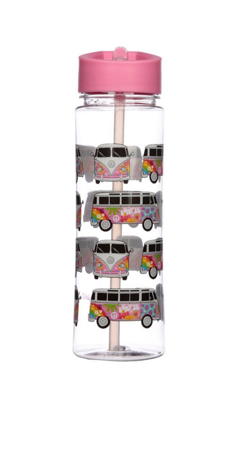 VW T1 Camper Bus Shatterproof 550ml Plastic Water Bottle