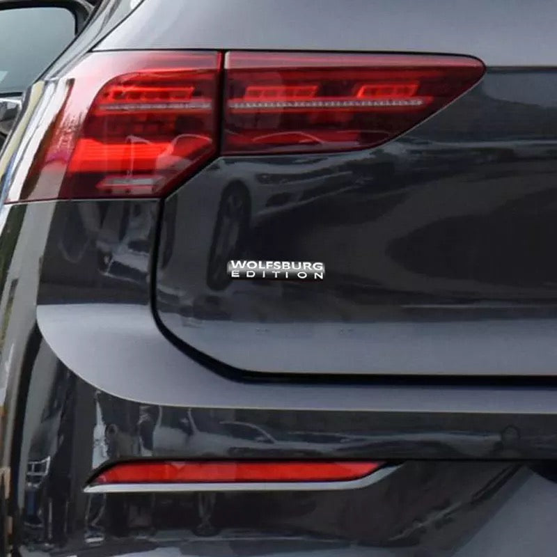 Wolfsburg Edition Badge on a VW Golf