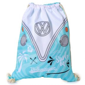 Volkswagen VW T1 Camper Bus Surf Adventure Drawstring Bag