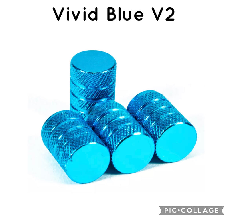 Aluminium Tyre Valve Dust Caps (Set of 4)