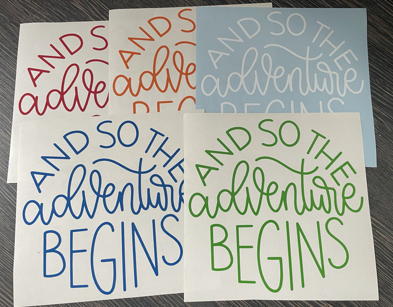 And so the adventure begins campervan decal