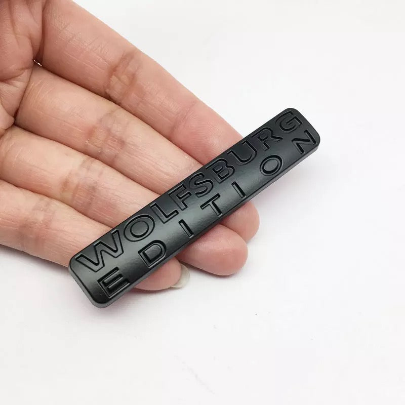 Black Wolfsburg Edition Badge