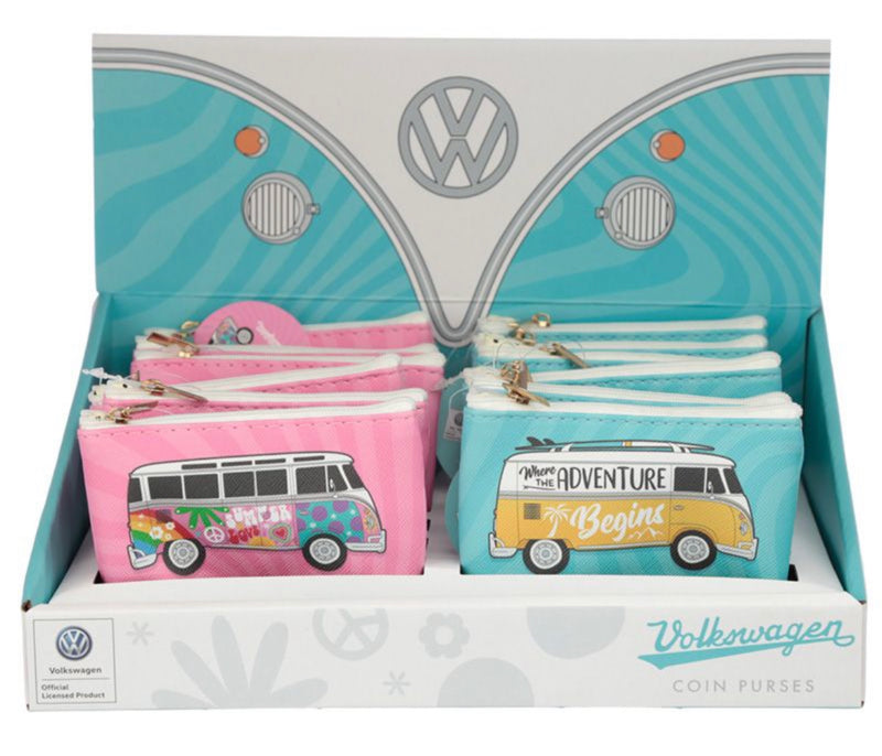 Volkswagen VW T1 Camper Bus Surf Adventure & Summer Love PVC Purse