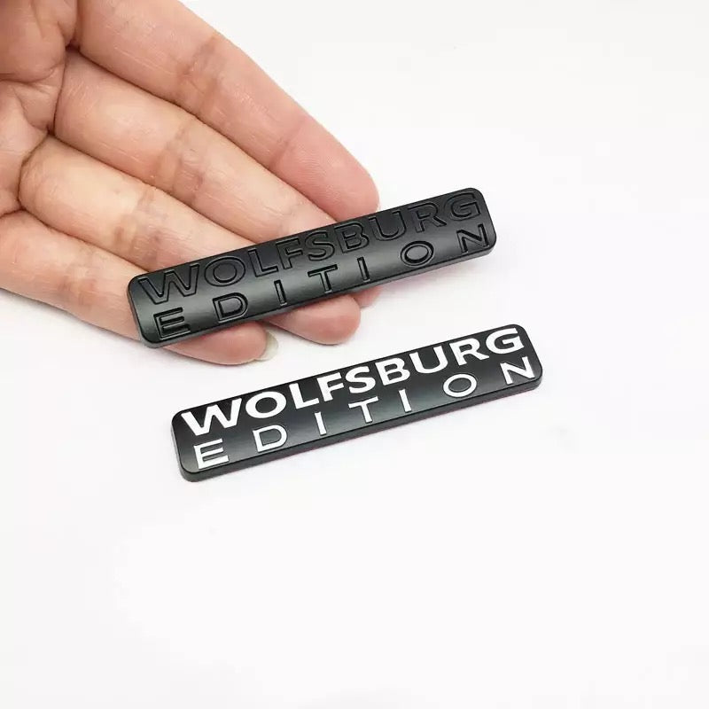 Black Wolfsburg Edition Badge