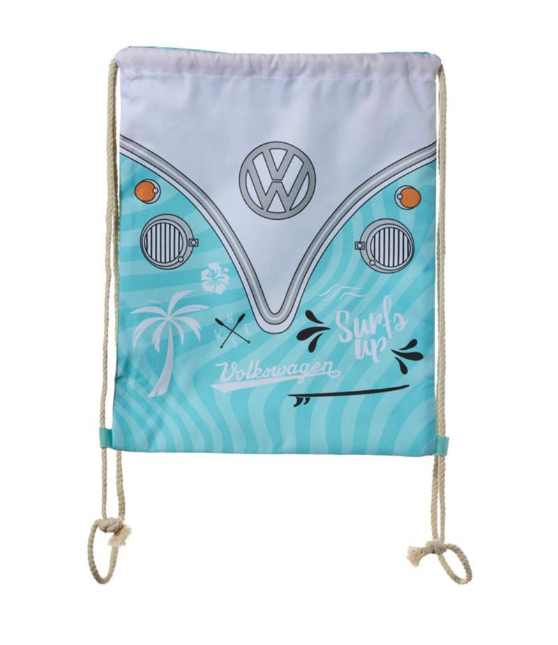 Volkswagen VW T1 Camper Bus Surf Adventure Drawstring Bag