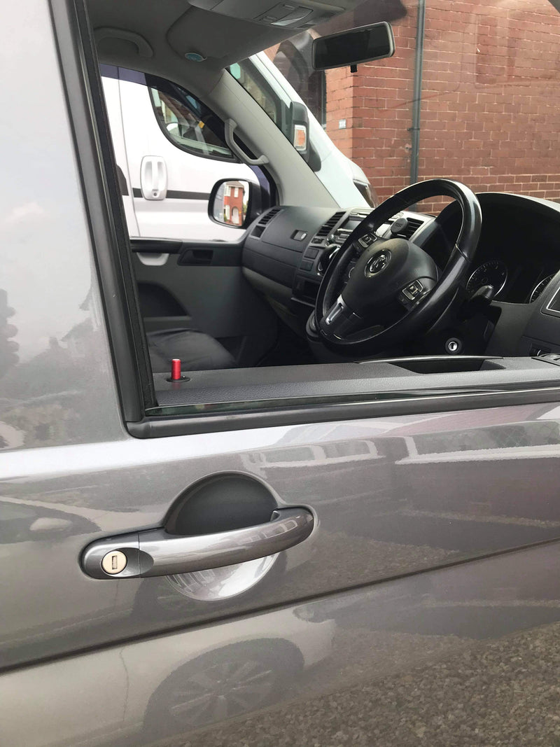 Red VW door lock pins