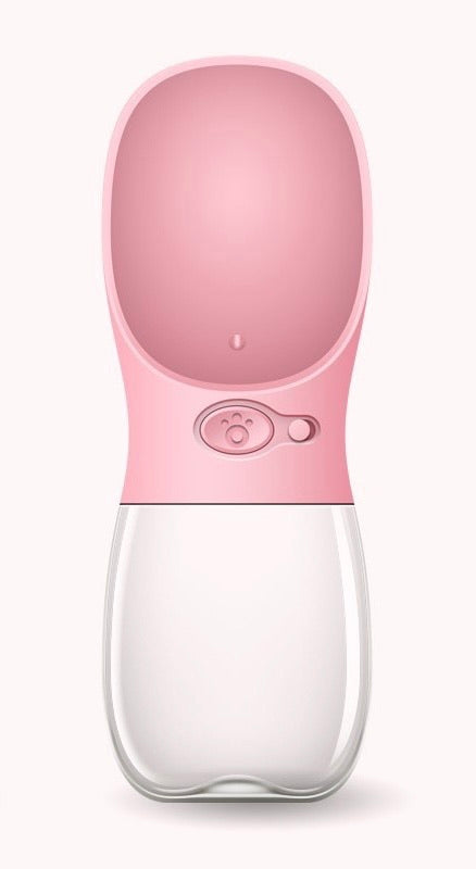 Pink Dog Water Bottle