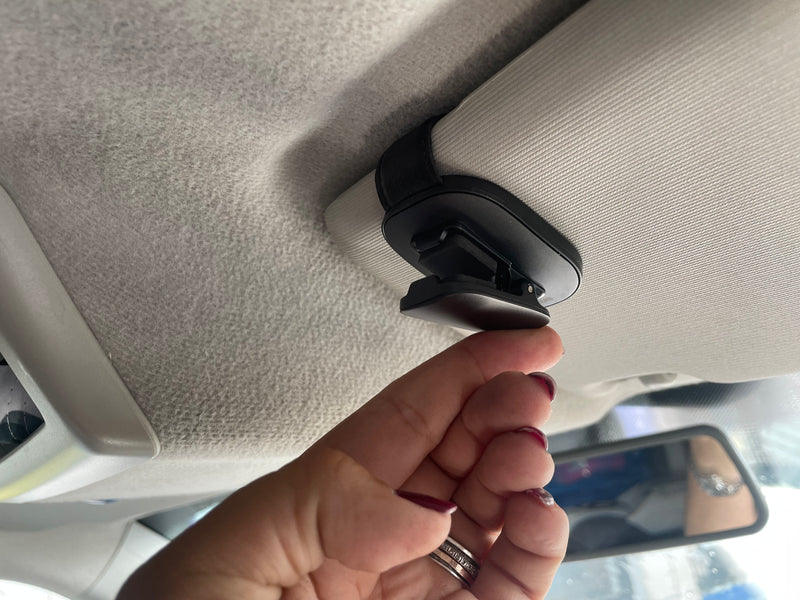 Clip On Sun Visor Glasses Holder